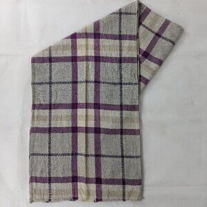 Burberry Classic Nova Check Gray Scarf Made In United Kingdom